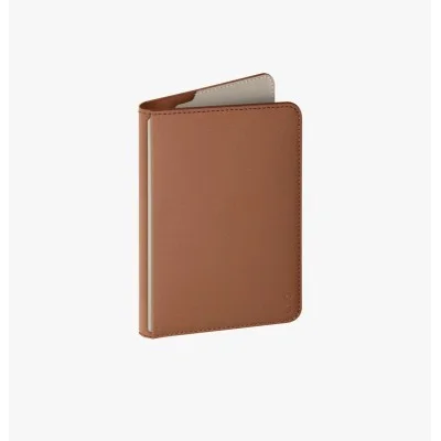 Uniq Belmont Passport Holder Tracker With Rfid-Blocking - Caramel (Caramel/Ivory)